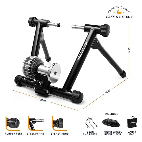 foldable Alpcour indoor bike trainer