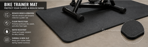 bike trainer mat for indoor cycling